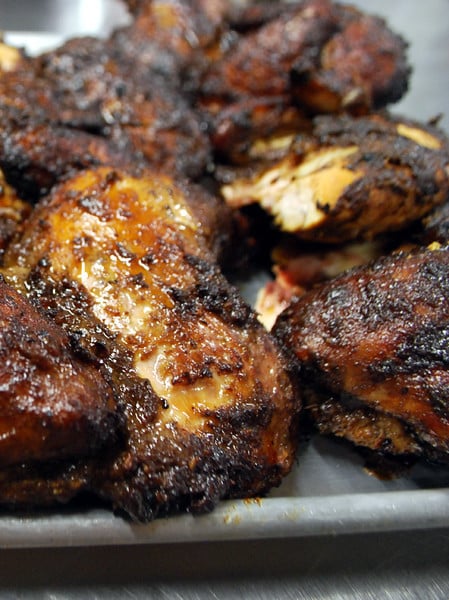 Title: Smoked jerk chicken
Author: Freecandy13 via Flickr
Source: https://www.flickr.com/photos/60952061@N04/6077963952
License: Creative comms license
